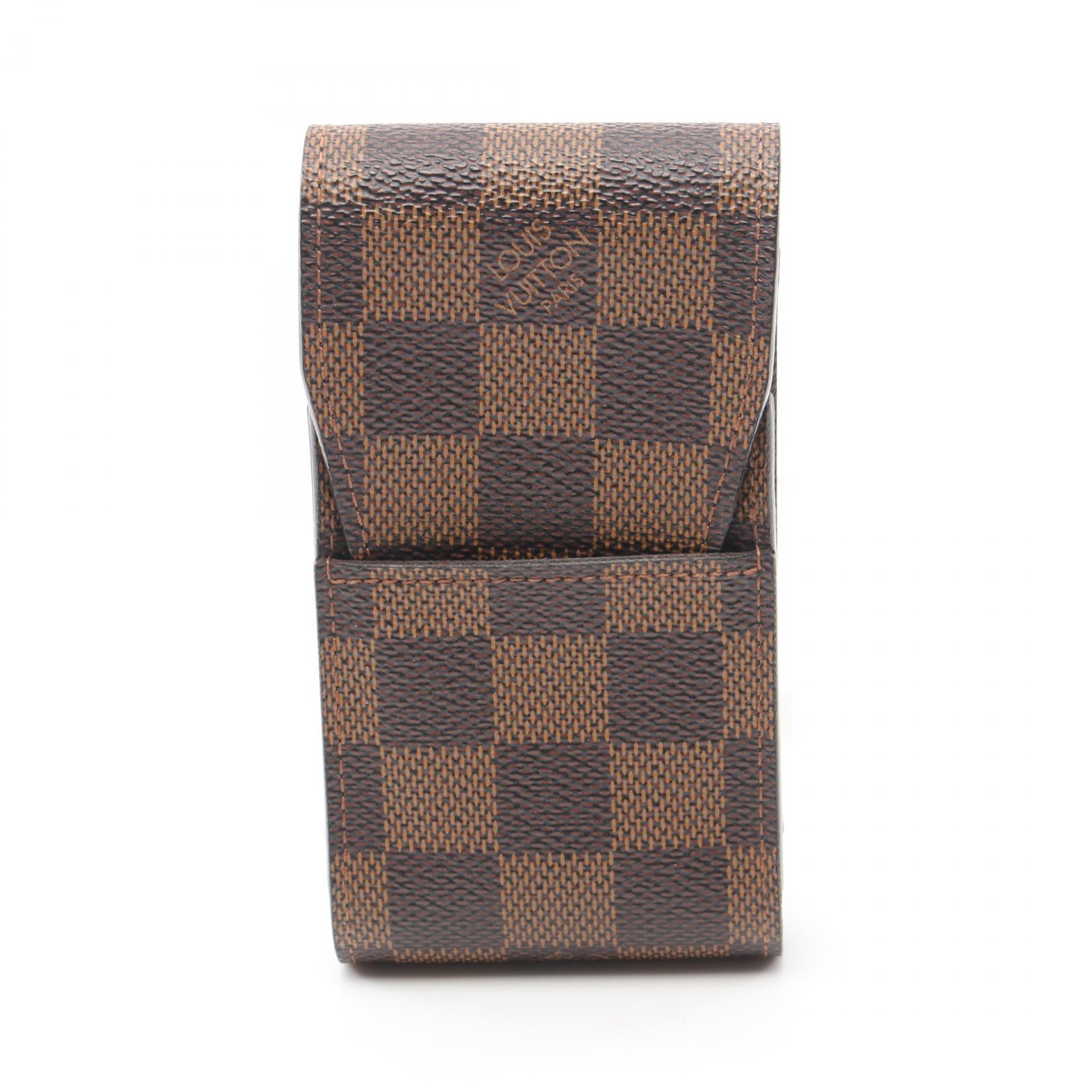 Louis Vuitton Etuit Cigarette Wallet Damier Ebene Accessories Damier Brown